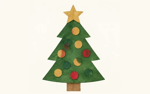 Klistremerkejuletre juleverksted