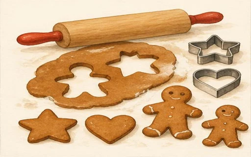 Pepperkaker i ulike juleformer